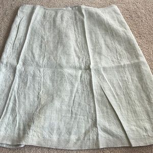light green skirt